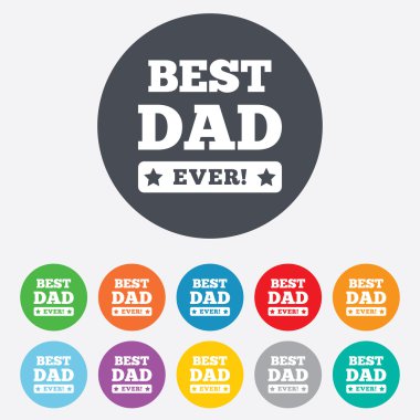 iyi bir baba hiç simge imzala. ödül sembolü.