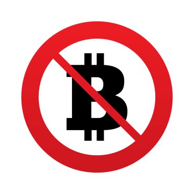 yok bitcoin işareti simgesi. şifreleme para birimi simgesi