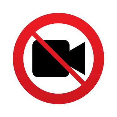 video ateş etme. video kamera işareti simgesi.