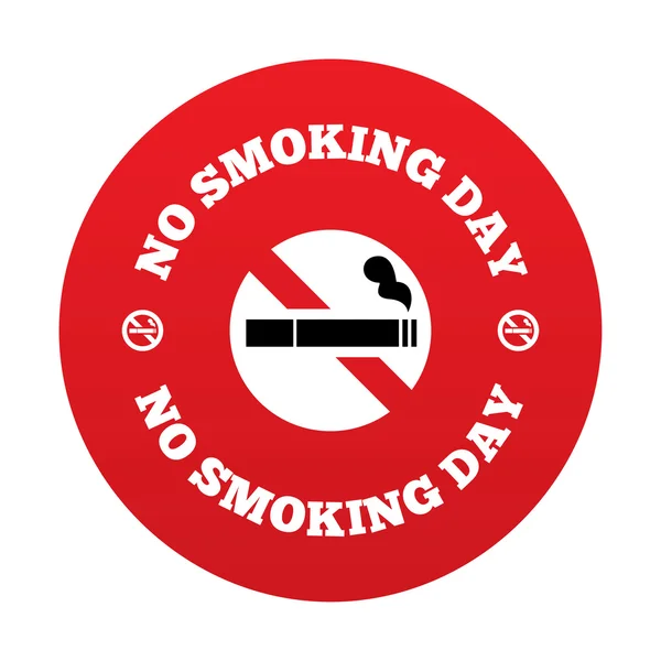 Panneau non fumeur. Arrêter de fumer jour symbole . — Photo