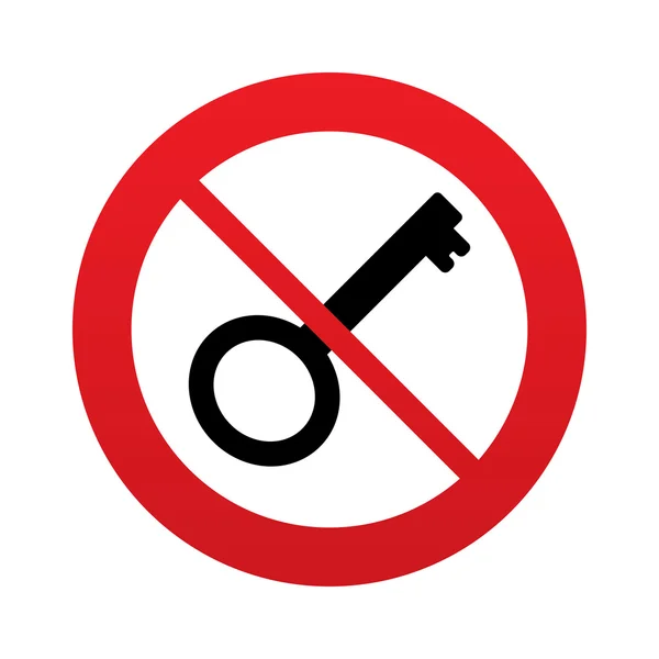 No Key sign icon. Unlock tool symbol. — Stock Photo, Image