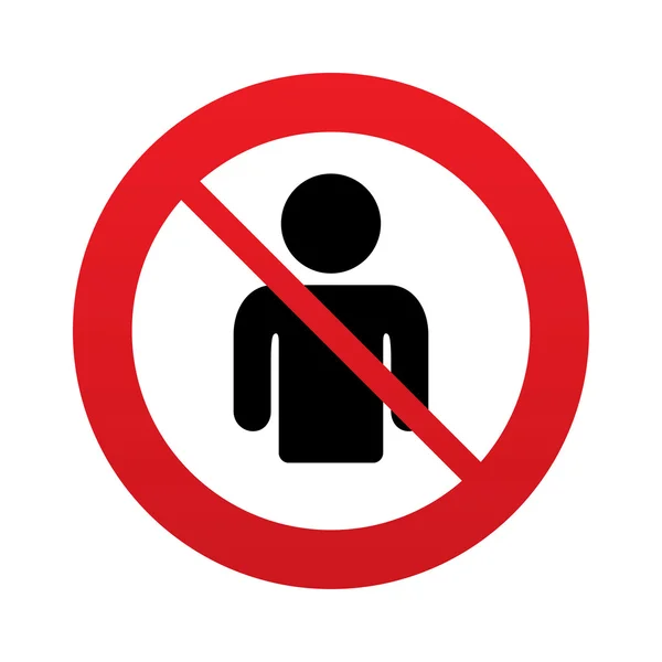 No User sign icon. Person symbol. — Stock Photo, Image