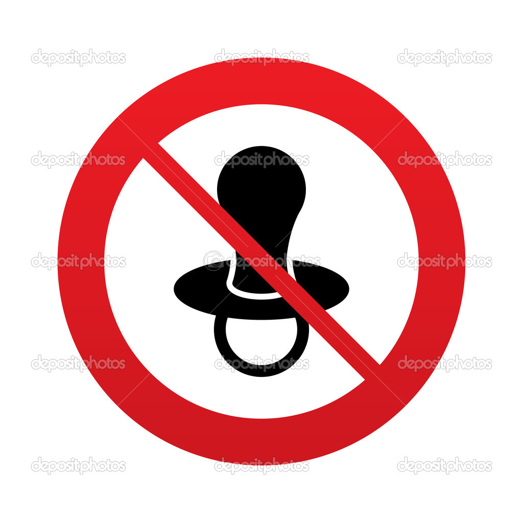 Baby's dummy sign Child pacifier — Stock Photo