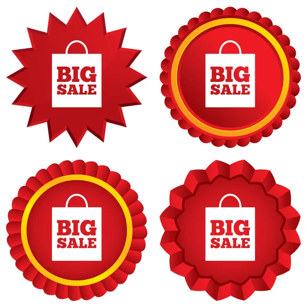 Big sale bag sign icon. Special offer symbol. — Stock Photo, Image