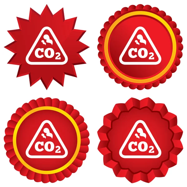 CO2 carbon dioxide formula sign icon. Chemistry — Stock Photo, Image