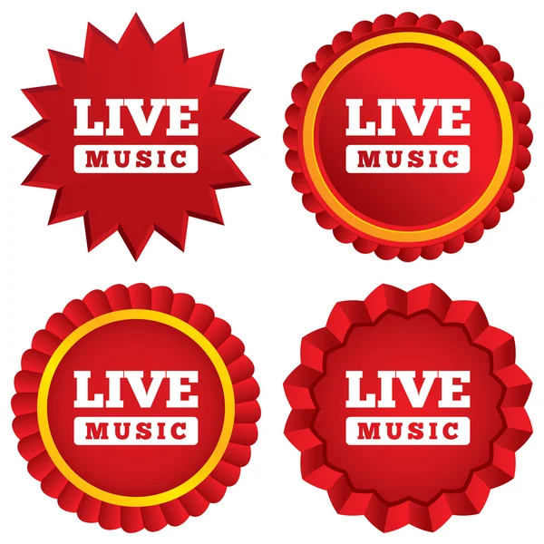 Live-Musik Zeichen Symbol. Karaoke-Symbol. — Stockfoto