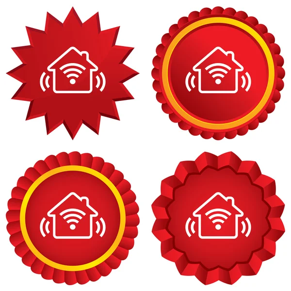 Smart home sign icon. Smart house button. — Stock Photo, Image