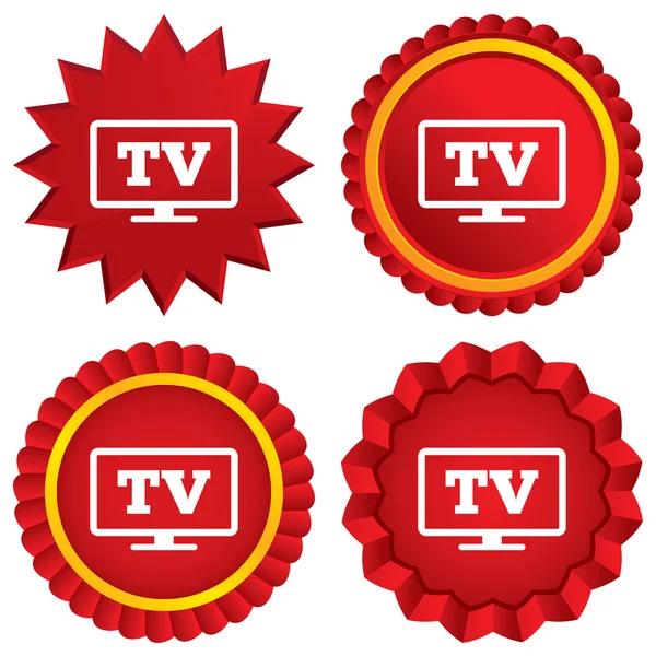 Widescreen TV sign icon. Television set symbol. — Stock Photo, Image