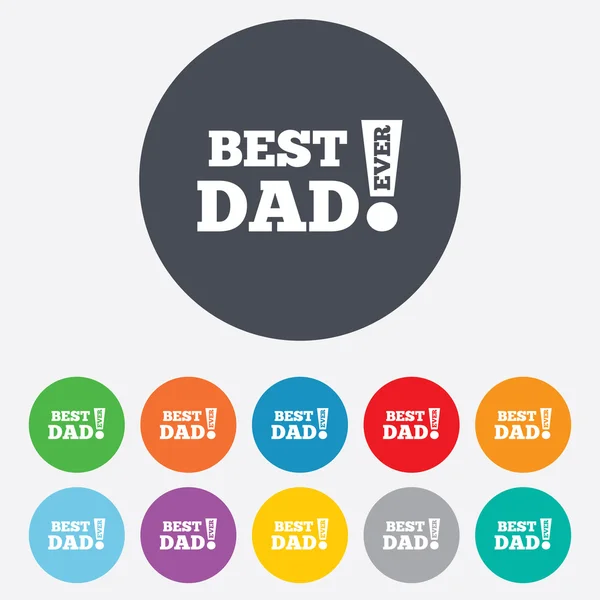Best father ever sign icon. Award symbol. — Stock Photo, Image