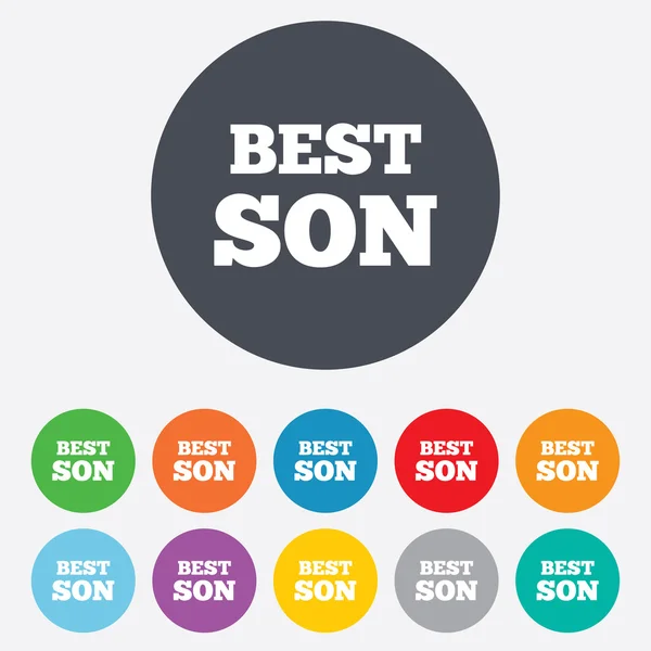 Best son sign icon. Award symbol. — Stock Photo, Image