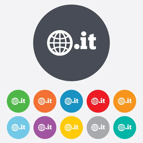 Domain IT sign icon. Top-level internet domain — Stock Photo, Image