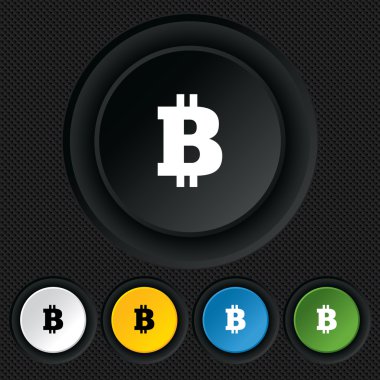 bitcoin işareti simgesi. şifreleme para birimi simgesi