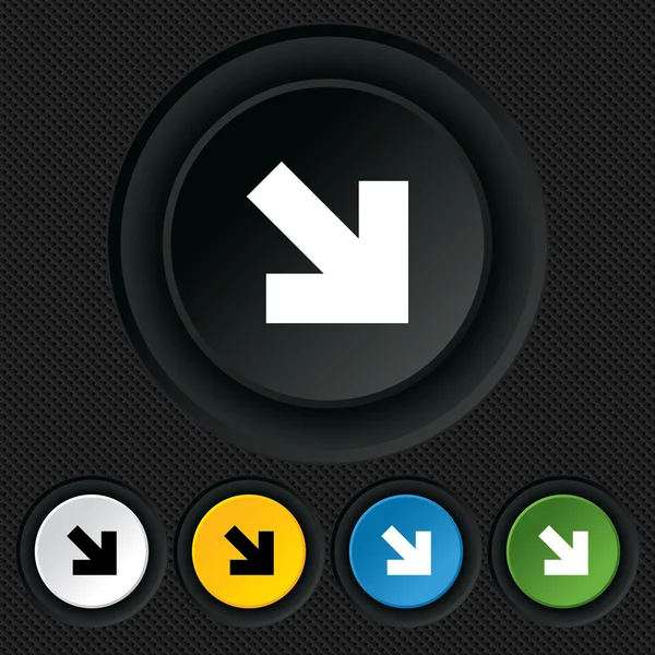 Ícone de sinal de seta. Próximo botão. Símbolo de navegação — Vetor de Stock