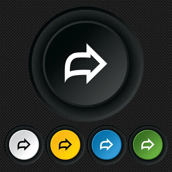Signo de flecha icono. Siguiente botón. Símbolo de navegación — Archivo Imágenes Vectoriales