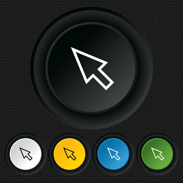 Mouse cursor sign icon. Pointer symbol. — Stock Vector