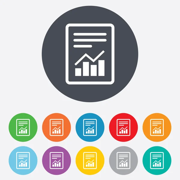 Textdateizeichen. Dateidokument mit Diagrammsymbol. — Stockfoto