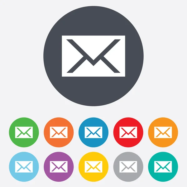 Mail icon. Envelope symbol. Message sign. — Stock Photo, Image