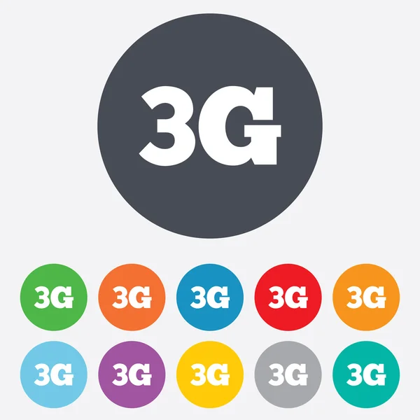 3G sign. Mobile telecommunications technology. — Stock Photo, Image