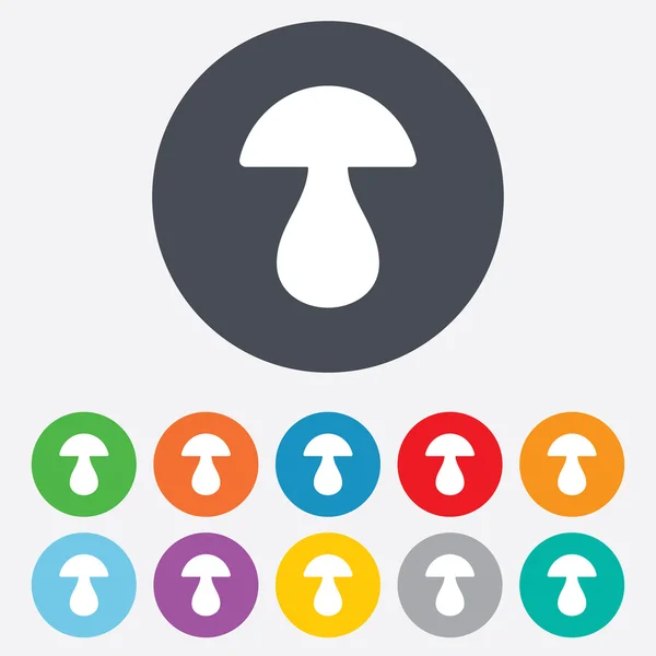 Mushroom teken pictogram. Boletus paddestoel symbool. — Stockfoto