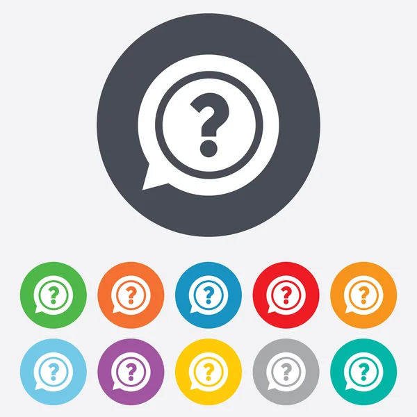 Question mark sign icon. Help symbol. — Stock Photo, Image