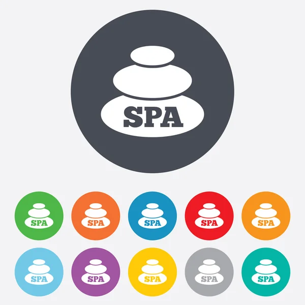 Spa sign icon. Spa stones symbol. — Stock Photo, Image
