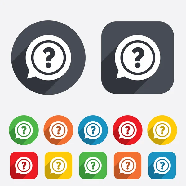 Question mark sign icon. Help symbol. — Stock Photo, Image