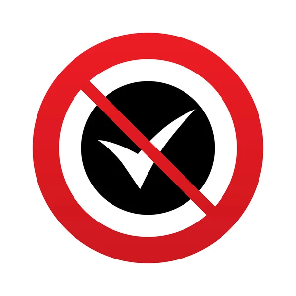 Controleer teken pictogram. Ja symbool. — Stockvector