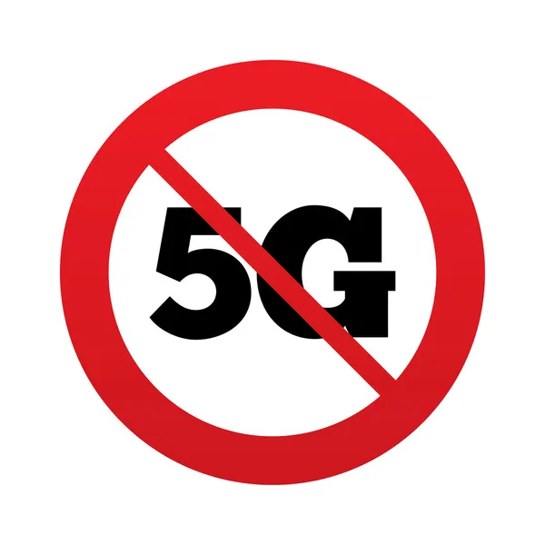 5g işareti. mobil telekomünikasyon teknolojisi. — Stok Vektör