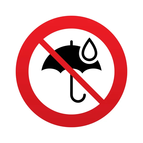 Umbrella sign icon. Water drop symbol. — Stock Vector