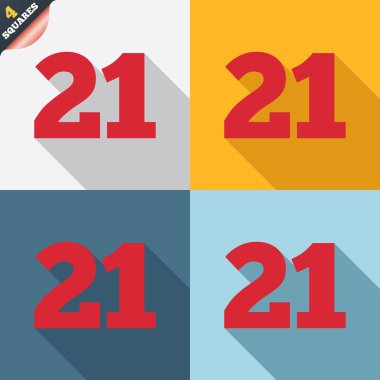 21 yaşında işareti. Yetişkin içerik.