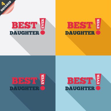 En iyi kızı hiç simge imzala. ödül sembolü.