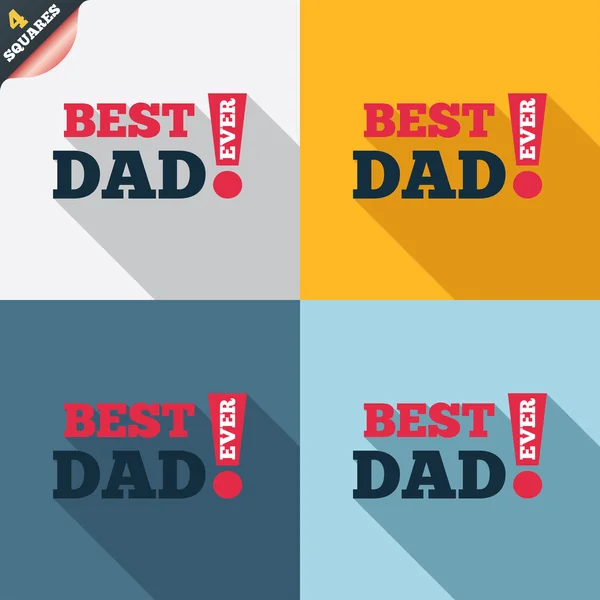 Best father ever sign icon. Award symbol. — Stock Vector