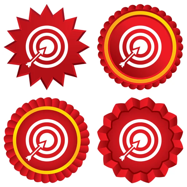 Target aim sign icon. Darts board symbol. — Stock Vector