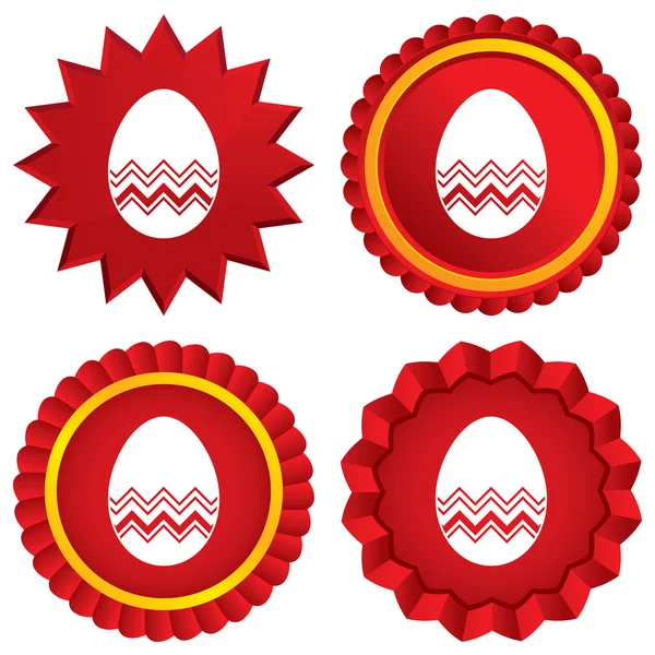 Icono de signo de huevo de Pascua. Símbolo de Pascua. — Archivo Imágenes Vectoriales
