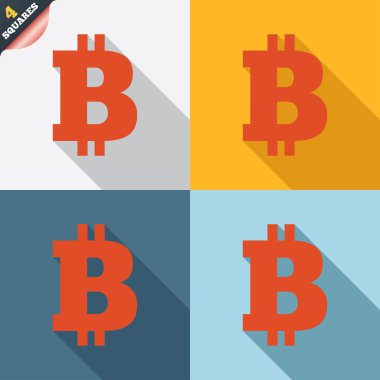 bitcoin işareti simgesi. şifreleme para birimi simgesi