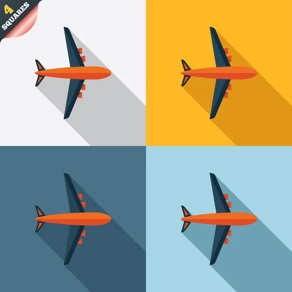 Flugzeugschild. Flugzeug-Symbol. Reise-Ikone. — Stockfoto