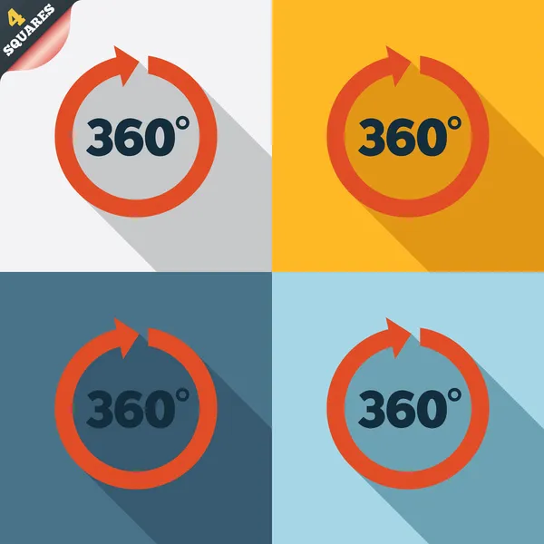 Winkel 360 Grad Zeichen Symbol. Mathematisches Symbol für Geometrie — Stockfoto