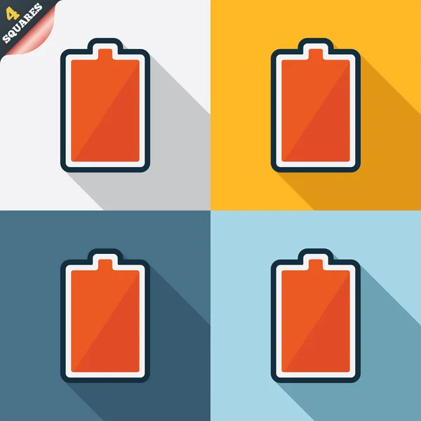 Batteriet fulladdat tecken ikonen. El. — Stockfoto