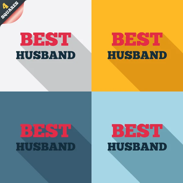 Best husband sign icon. Award symbol. — Stock Photo, Image