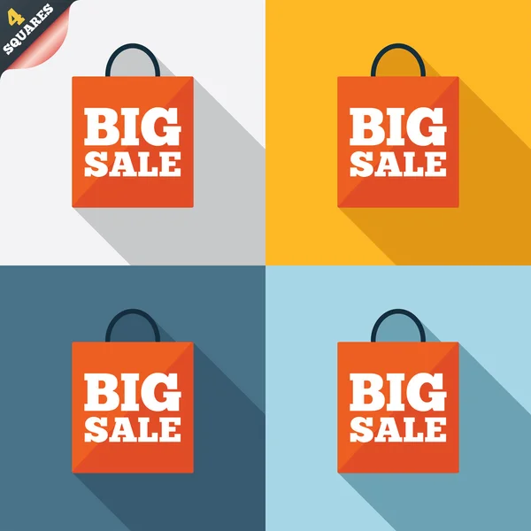 Big sale bag sign icon. Special offer symbol. — Stock Photo, Image