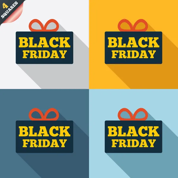 Black Friday Geschenk-Zeichen-Symbol. Verkaufssymbol. — Stockfoto