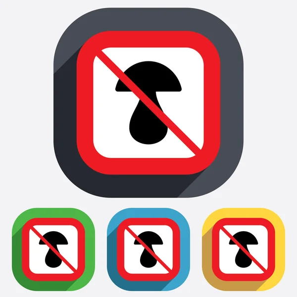 Mushroom sign icon. Boletus mushroom symbol. — Stock Vector
