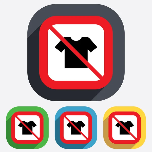 T-shirt sign icon. Clothes symbol. — Stock Vector