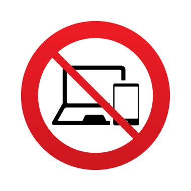 Mobil cihazlar işaret. defter ve smartphone.