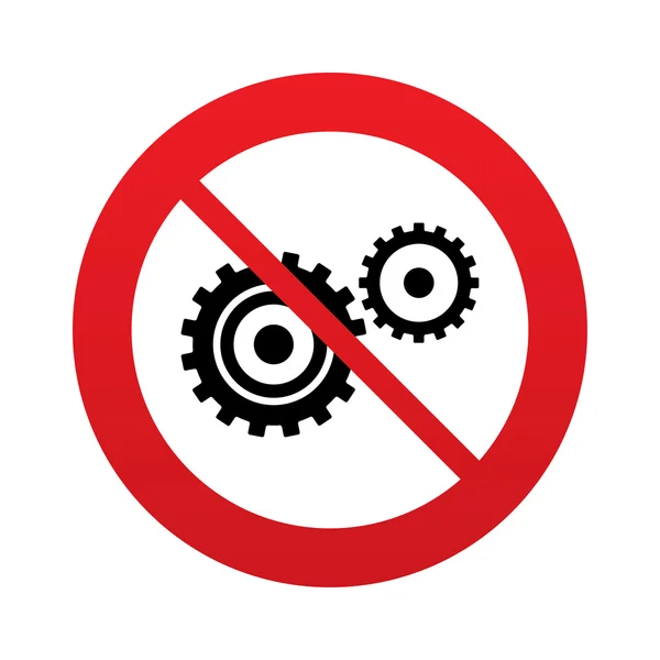 Cog settings sign icon. Cogwheel gear symbol. — Stock Photo, Image