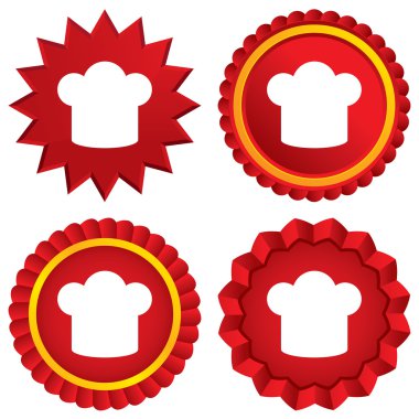 Chef şapka işareti simgesi. sembol pişirme.