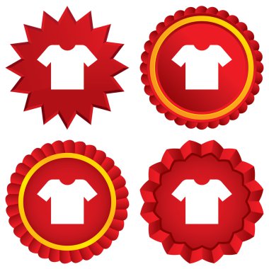 t-shirt işareti simgesi. elbise simgesi.
