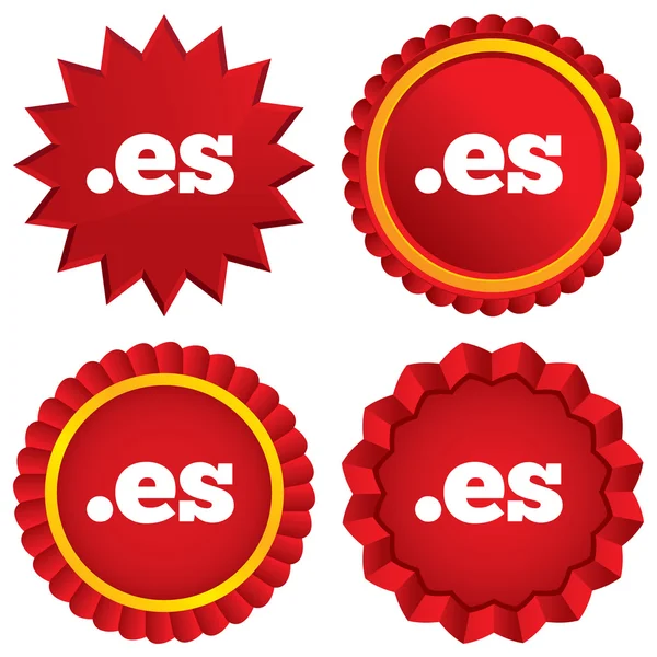 Domain ES sign icon. Top-level internet domain — Stock Photo, Image