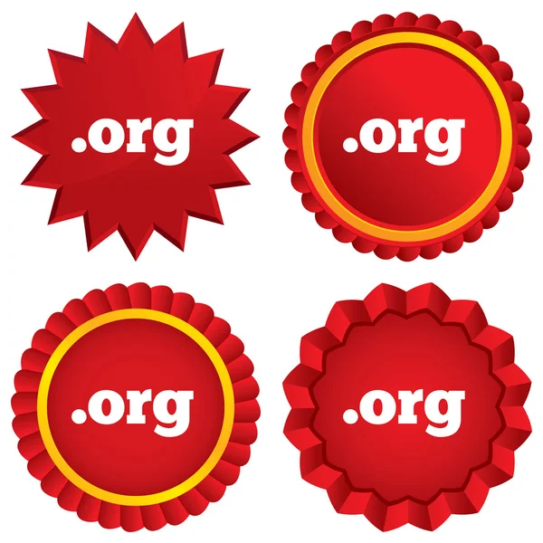 Domain-Org-Zeichen-Symbol. Top-Level-Internetdomain — Stockfoto