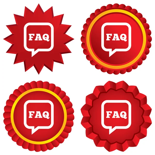 FAQ icono de signo de información. Símbolo ayuda . — Foto de Stock